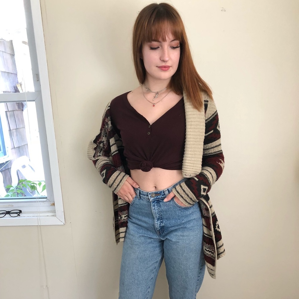 Knit Patterned Cardigan